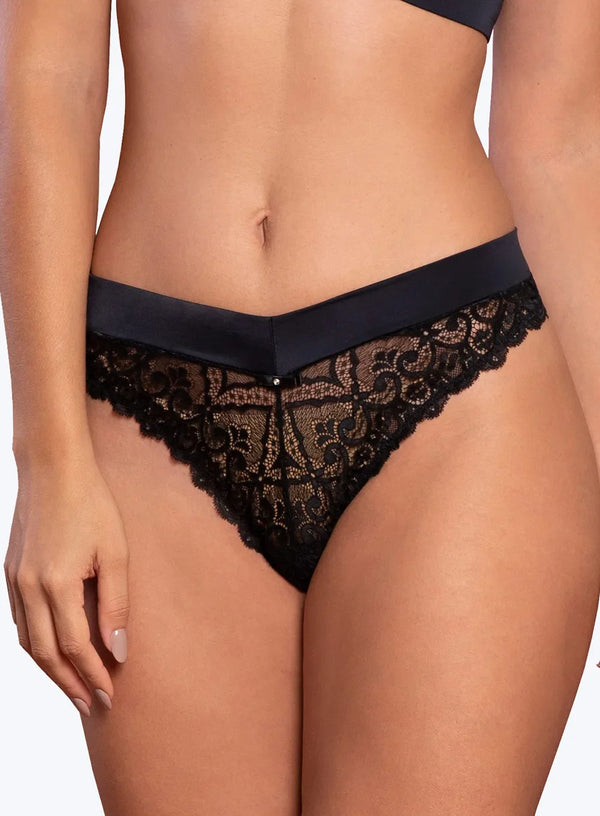 Calcinha Fio Dental de Renda Donatella